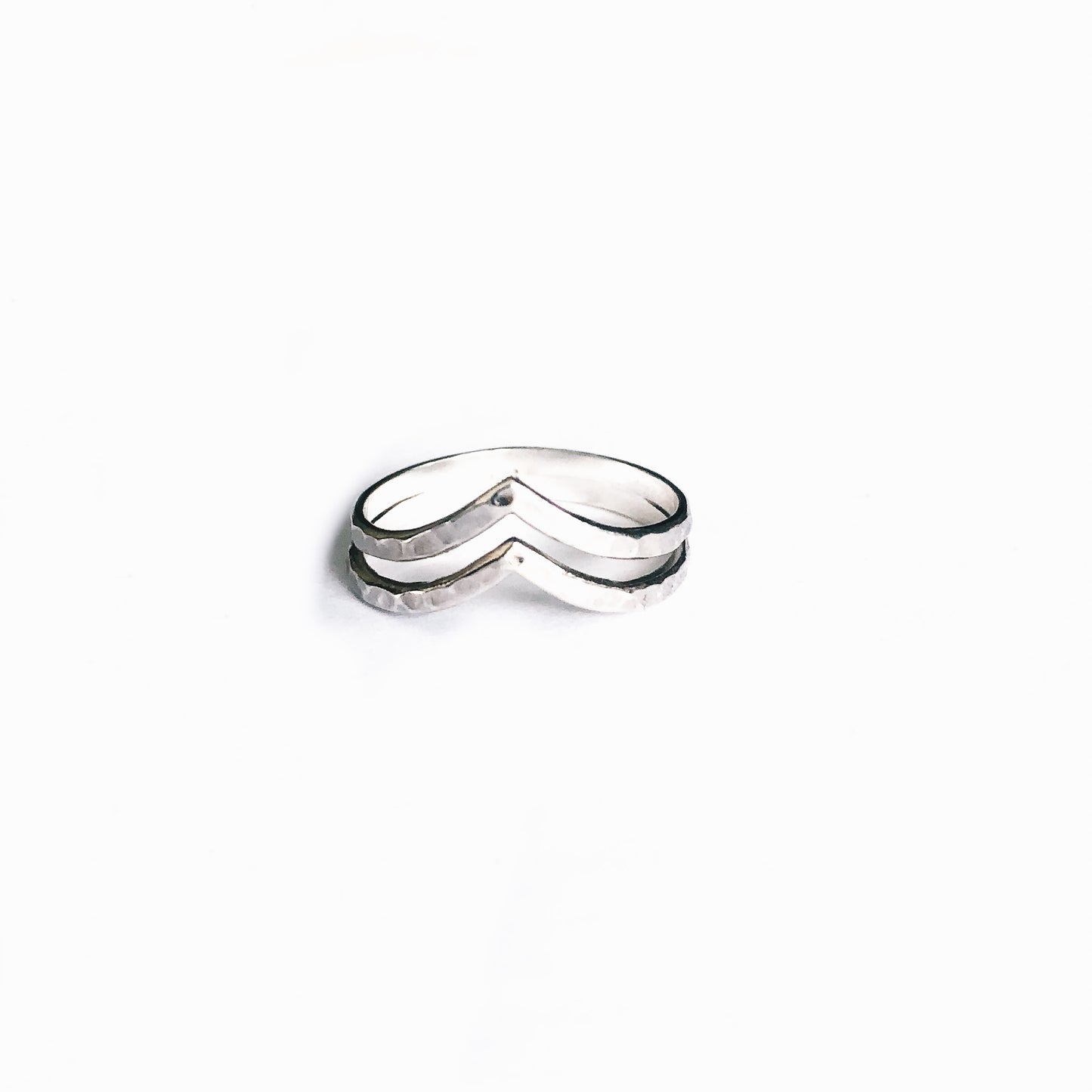 Double Chevron Sterling Silver Ring